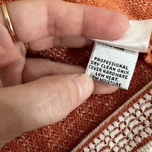 St John Sport Wool Blend Logo Knit Cardigan Sweater Womens P Small Career Casual - Picture 7 of 11